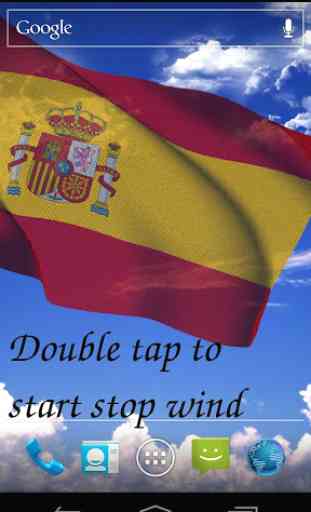 Bandera de España 3D Fondo animado 2