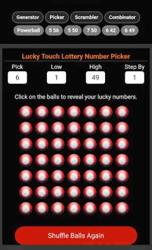 Lucky Lottery Number Generator 3