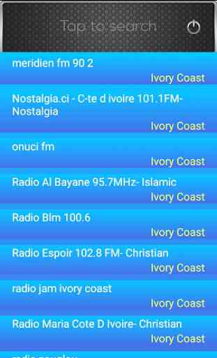 Radio FM Ivory Coast 1