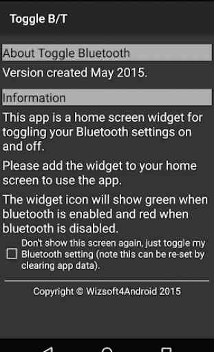 Toggle Bluetooth 3