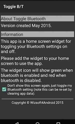 Toggle Bluetooth 4