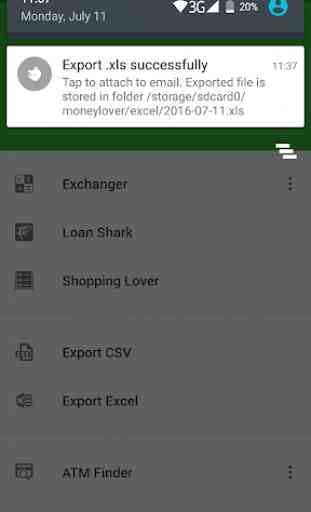 Money Lover Export Tool: CSV and Excel spreadsheet 3