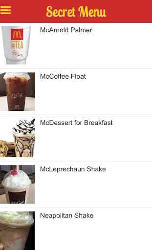 Secret Menu for McDonald's 3