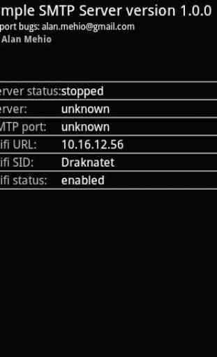 Simple SMTP server 1
