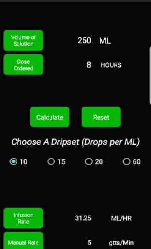 IV Drip Rate Calculator 3