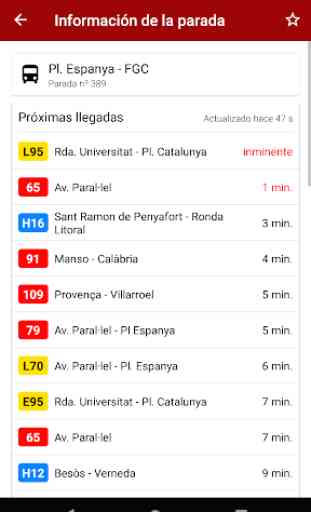 Próximo bus Barcelona 3