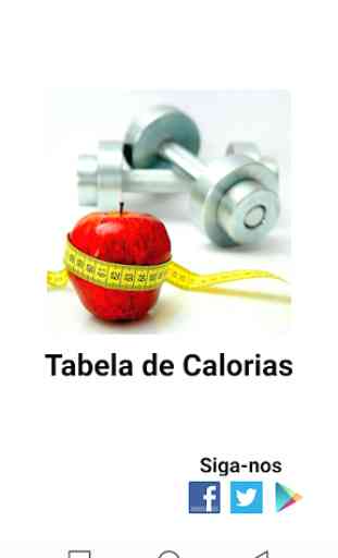 Tabla de calorías 1