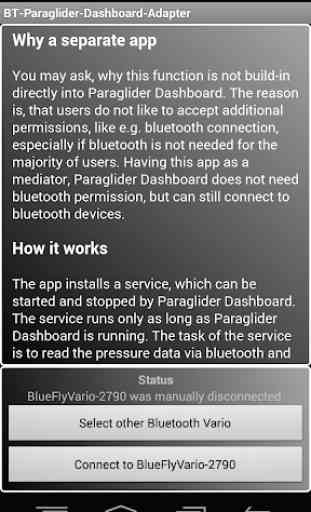 Bluetooth Vario - PG Dashboard 2