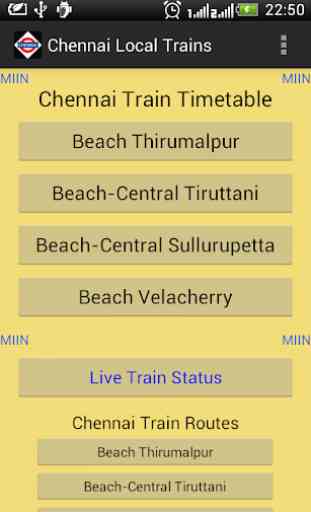 Chennai Local Train Timetable 1