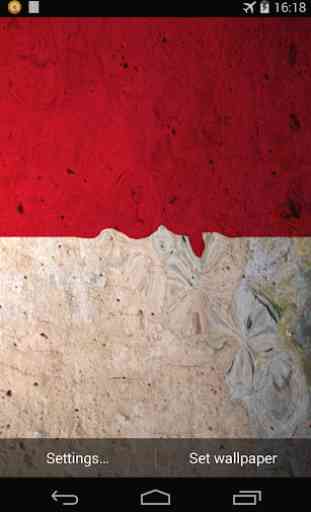 Flag of Indonesia Live Wallpaper 2