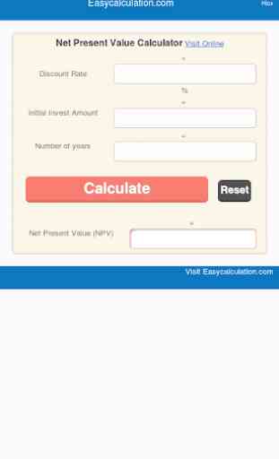 Net Present Value Calculator 1