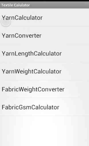 Textile Yarn Calculator 1