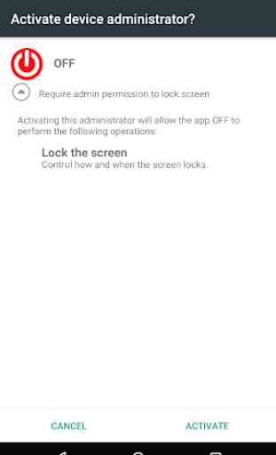 OFF (Screen Off / Screen Lock) 2