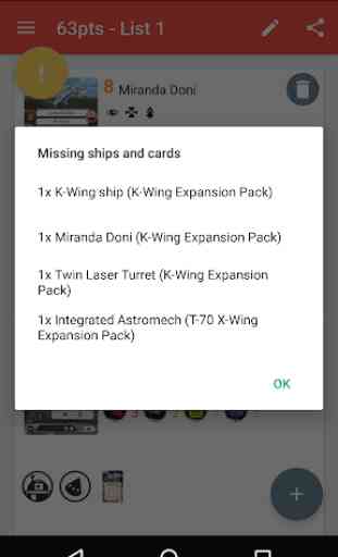 X-Wing v1.0 List Builder 3