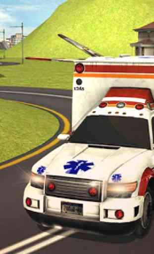 Ambulancia volar simulador 3d 2