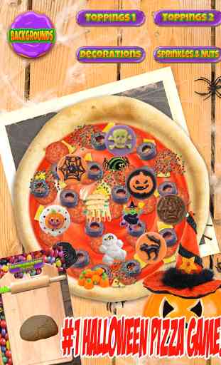 Halloween Candy Pizza Maker - Dessert Food Cooking 4