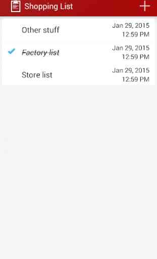Shopping List 4