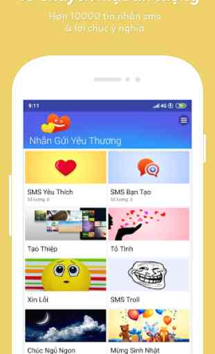 SMS Hay - Tin Nhắn Miễn Phí - Tin Nhan Yeu Thuong 2