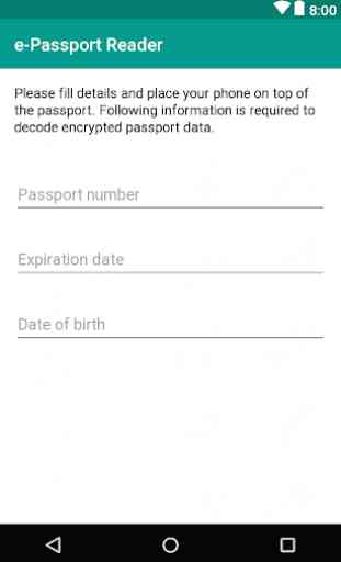 e-Passport NFC reader 1