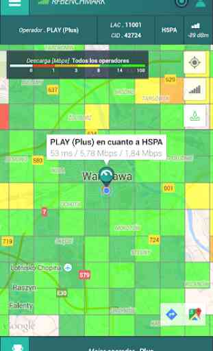 SPEED TEST 4G LTE 3G MAP QoS 3