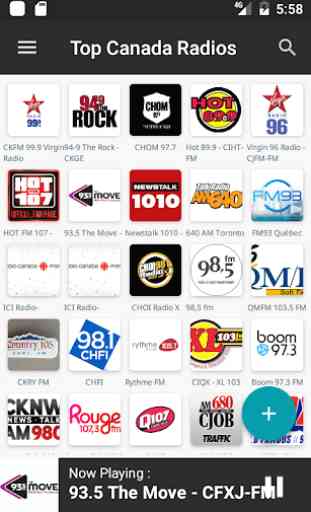 Top FM Radio Canadá 2