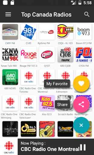 Top FM Radio Canadá 4