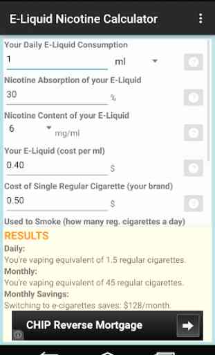 E-Liquid Nicotine Calculator 1