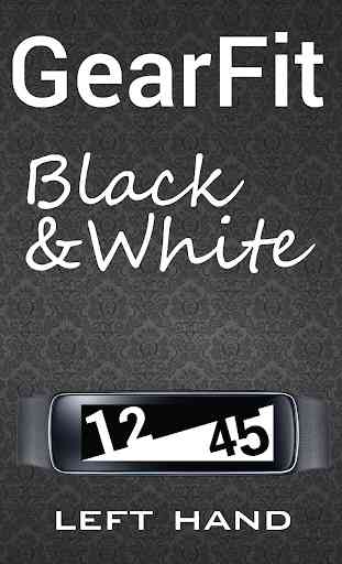 Gear Fit Black White Clock 1