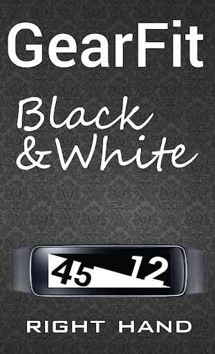 Gear Fit Black White Clock 2