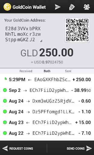 GoldCoin Wallet 1
