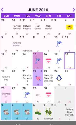 Malaysia Calendar 2019 and 2020 1