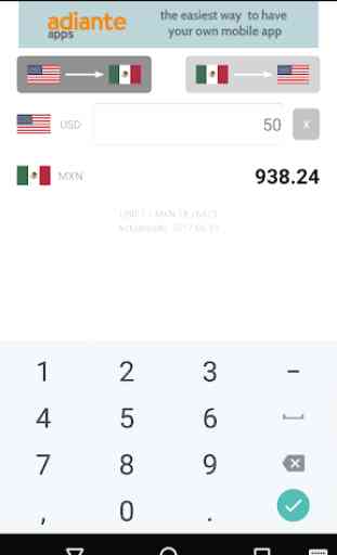 Dólar USA a Peso Mexicano 1