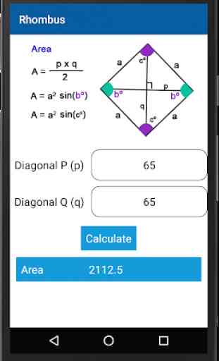 Geometry Formula & Calculator 3