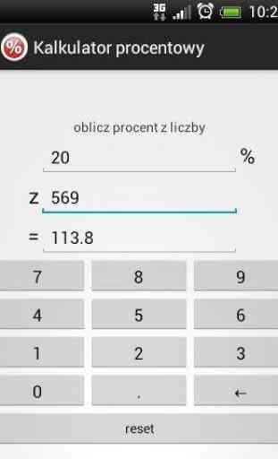 Kalkulator Procentowy 1