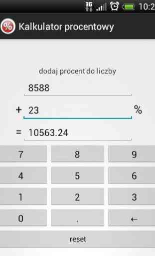 Kalkulator Procentowy 3