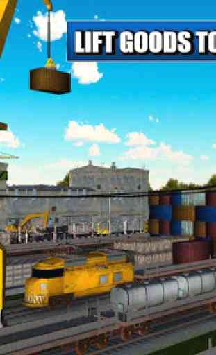 Railway Cargo Crane Simulator 3
