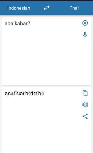 Indonesio Traductor tailandés 2