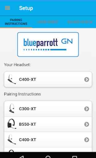 BlueParrott App 2