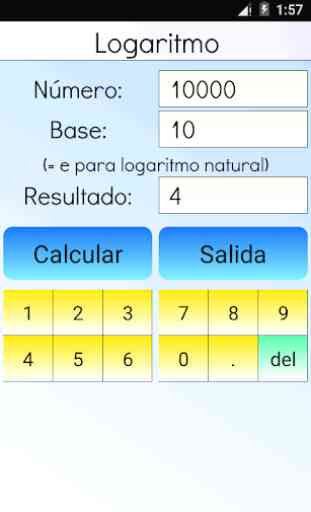 Calculadora de logaritmos 3