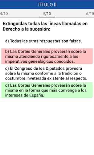 Constitución Española - Tests 4
