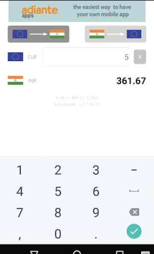 Euro a Rupia India 1