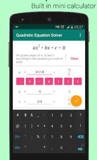 Solver de ecuación cuadrática con pasos y gráficos 4