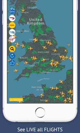 UK Tracker Free : Live flight status for England 2