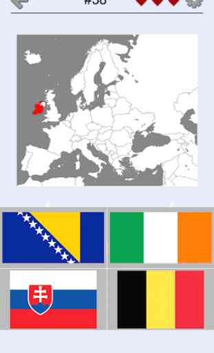Países de Europa: Los mapas, banderas y capitales 1