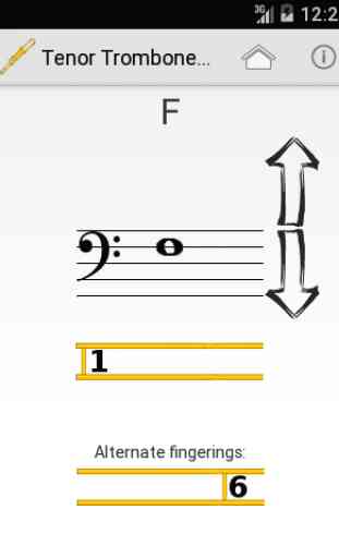 Trombone Slide Position Chart 1