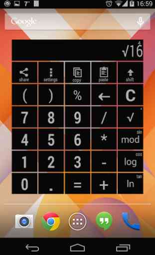 Calculadora Widget Multicolor 2