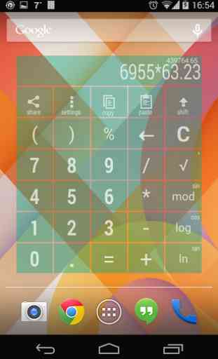 Calculadora Widget Multicolor 4