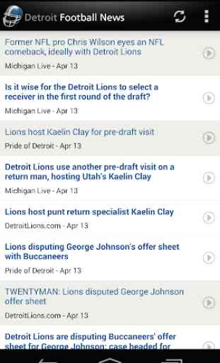 Detroit Football News 1