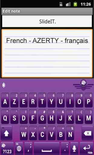 SlideIT French AZERTY Pack 2