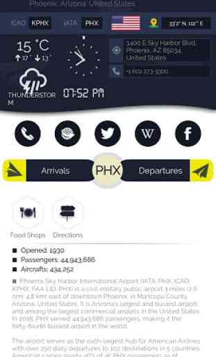 Phoenix Sky Harbor (PHX) Info + Flight Tracker 1